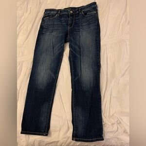 White House Black Market Slim Crop Jeans, Sz 8